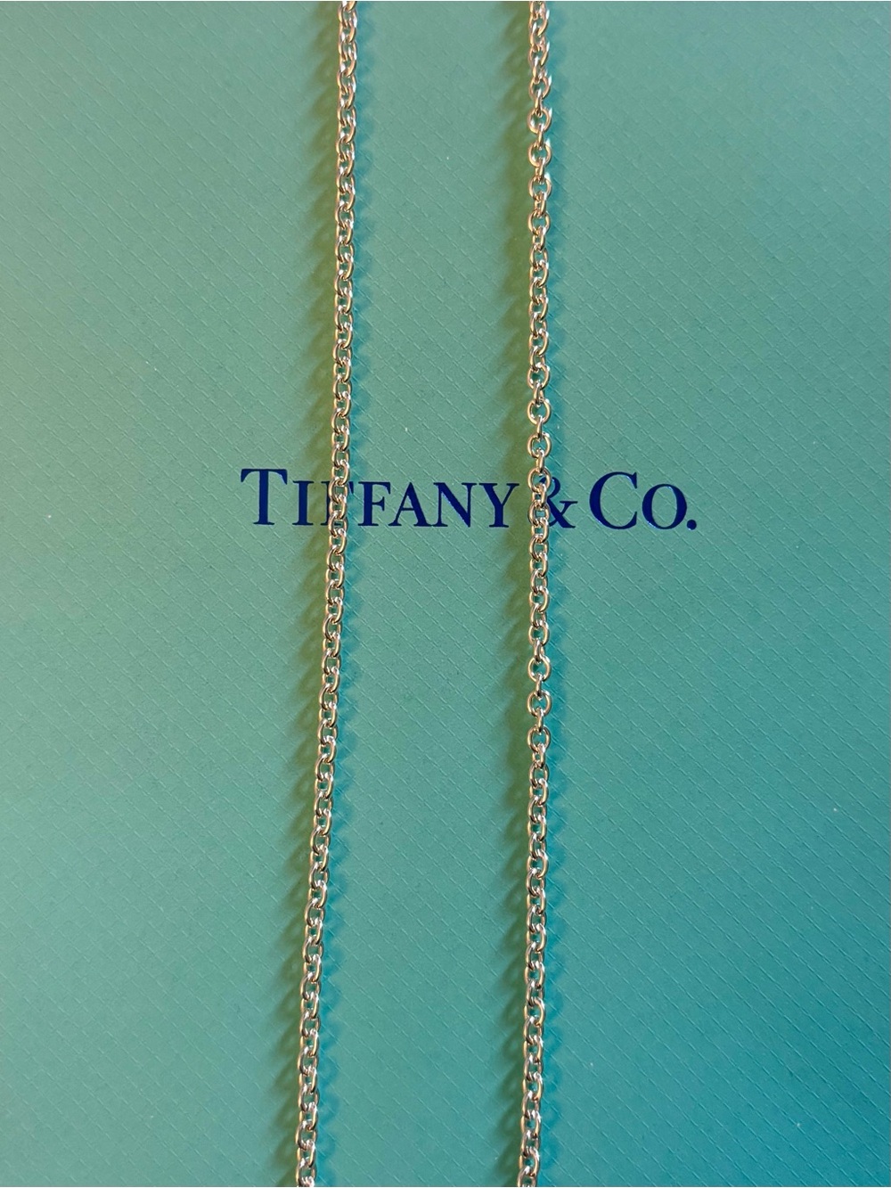 Tiffany & Co. Sterling Silver 3mm Round Link Chain Necklace 24" Unisex Mens